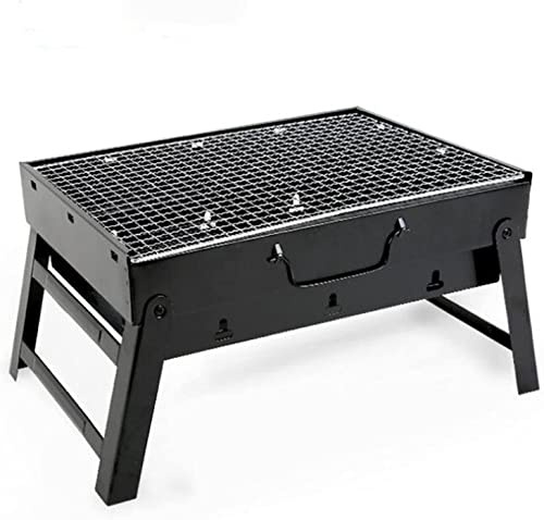 Parrilla de carbón portátil – Barbacoa de gas plegable para patio – Acero inoxidable – Ideal para picnics y barbacoas al aire libre – Compacto ligero fácil de usar