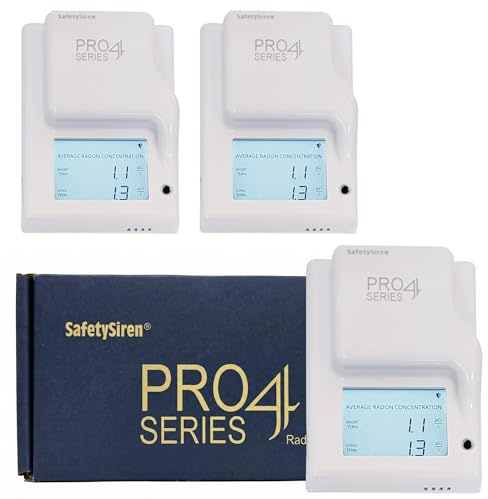 SafetySiren Pro4 Radon Gas Detector - Advanced Indoor Radon Monitoring System for Home, Basement, Garage, Offices, and Multi-Unit Buildings (3)