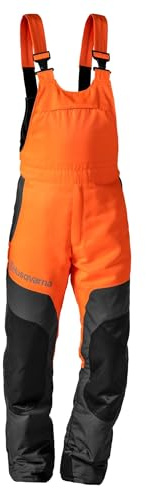 Husqvarna Schnittschutz‑Latzhose Classic A Gr. 56 – Schnittschutzklasse 1 (20 m/s), robuste Forst‑Latzhose, atmungsaktiv, verstellbare Träger, Belüftungsreißverschlüsse, ideal für Forstarbeiten