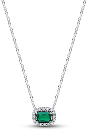 PANDORA 394503C01-45 rechteckige Halo-Halskette
