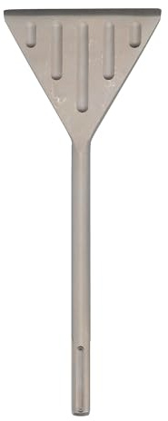 WERHE SDS Max Breitmeißel/Spatmeißel 150 x 380 mm, Kohlenstoffstahl | Für Bohr- und Abbruchhammer, entfernt Fliesen, Putz, Kleber und Bitumen, Rillen gegen Verklemmen, gehärtet, 1,25 kg