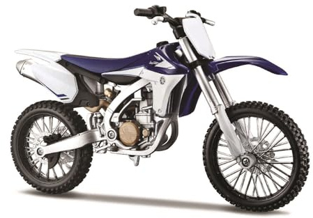 Maisto Yamaha YZ450F Motorbike Kit - 1:12 Scale - Incredibly Detailed Die-Cast Replica Collectible Motorcycle Model