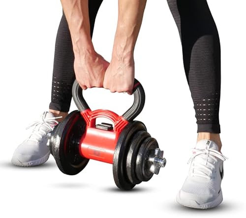 RPM Power Kettlebell Handle - Dumbbell Grip Handle - Convert Weight Plates & Dumbbells into Kettlebells (Kettlebell Dumbbell Handle)