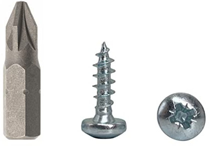 50 Stück DIN 7981 Stahl verzinkt 4,5 x 16 mm Holzschrauben Spanplattenschrauben mit Flachkopf Universal Pozi-Drive Schraube (50, 4,5 x 16 mm)