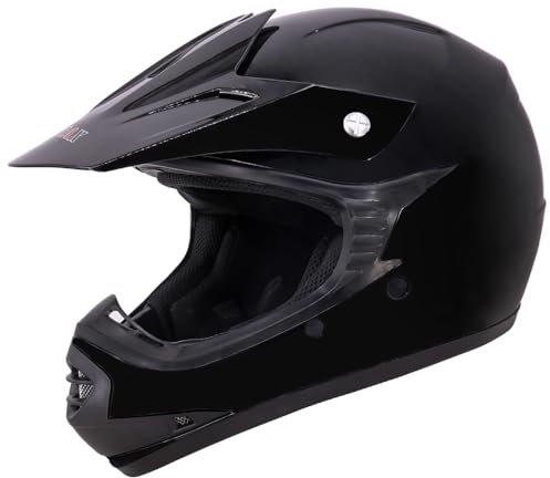 Zorax ZOR-X15 Black L (53-54cm) Children Kids MX Motorbike Motocross Helmet Dirt Bike Helmet ECE 2206