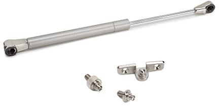 Emuca - Türdämpfer Thin durchmesser 12 für Hubtüren, 5 kg, Matt vernickelt, Stahl und Kunststoff, 1 einh