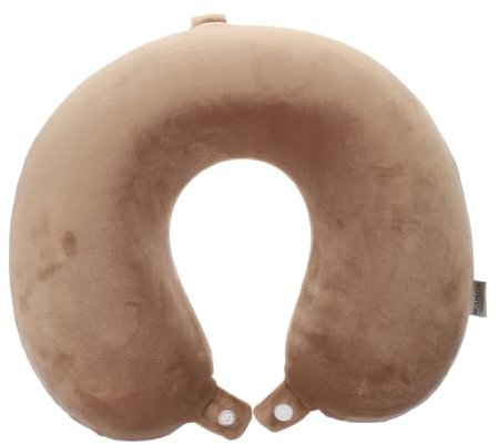 AUTSUPPL Memory Foam Travel Neck Pillow Cervical Support Pillow for Sleeping Soft Neck Support for Airplane Car Office