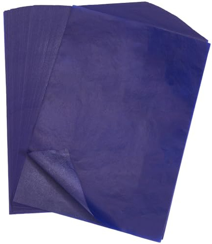 SOFPLATE 100 Blatt 11.7 x 8.3 Zoll Blaues Carbon Transferpapier Transfer Zeichenpapier Rechteckig Graphit Basteln Transparentpapier Leere Seiten Zubehör Für Heimwerker Holzbearbeitung Zeichenbrett Kun