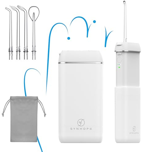 Irrigador Dental Portátil Mini/Irrigador Bucal con Tanque Telescópico, 3 modos y IPX8 impermeable,el hogar y para Viajes y Uso Diario, Fácil de Llevar Flosser de agua Oral Irrigator