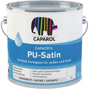 Caparol Capacryl PU-Satin Größe 2,5 LTR, Farbe weiß NAST