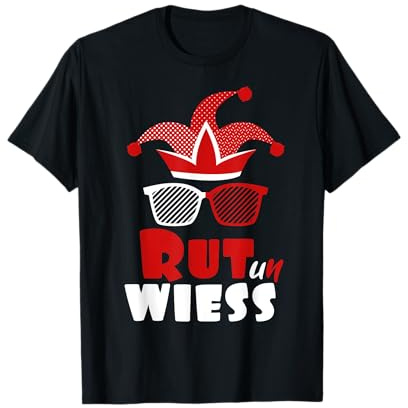 Köln Rut un Wiess Rot Weiss Karneval Kölsch T-Shirt