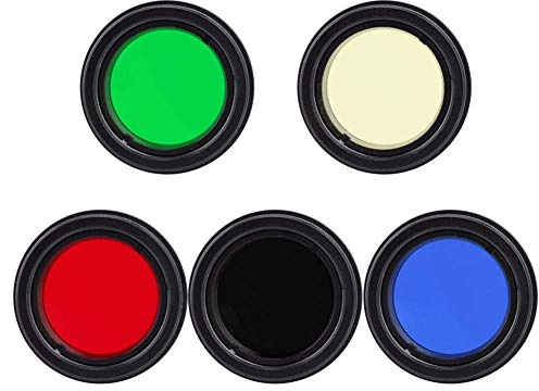 Entatial Filtre d'objectif de télescope Kit de Filtre d'objectif d'oculaire 1.25/31.7mm Filtre de Couleur d'objectif d'oculaire de télescope pour la nébuleuse de la Lune Planet Sun