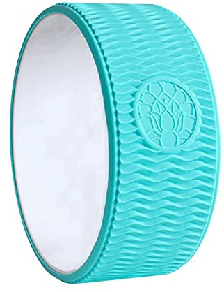 PAKEY Yoga Wheel - Comfortable Body Stretching & Durable Yoga Balance Accessories| Improve Flexibility | Ideal Home Stretching Yoga Wheels with Silicone Cover