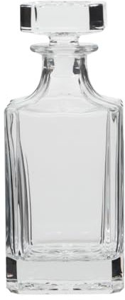 Wine Decanter 900ml Lead Free Red Wine Carafe Port Jug Aerator Pourer with Flat Stopper Housewarming Wedding Anniversary Glassware Gift