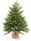 eveXmas 85cm Künstlicher Weihnachtsbaum, Tannenbaum Onyx Klassik Grün, 139 Zweige 100% PE-Spitzen, inklusive ständer sackleinen