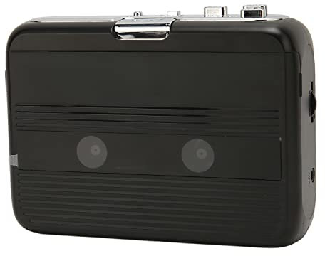 Septpenta Bluetooth Kassettenspieler, Klare Stereo Klangqualität, Auto Reverse Funktion, Fm Kassettenspieler, 3,5 MM Kopfhöreranschluss, Plug and Play, Transparentes ABS Gehäuse