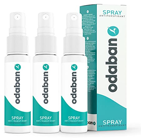odaban® Antiperspirant Deodorant Spray 3 x 30 ml mot stark svettning | Anti-svett deodorant för händer, armhålor och huvud | Antiperspirant för män och kvinnor med långsiktigt skydd | doftneutral