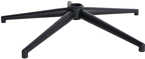 CLP Fußkreuz Eckig Schwarz I Drehkreuz Aus Metall I Stuhlbasis Für Bürostuhle Farbe schwarz Größe 65 cm