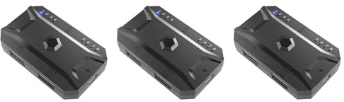 Fegtrty 3X Bluetooth Hub USB 5.0 Convertidor de Teclado Y Mouse con Cable A Adaptador de Concentrador Inalámbrico Compatible con 8 Dispositivos para Tableta, Computadora Portátil, Móvil