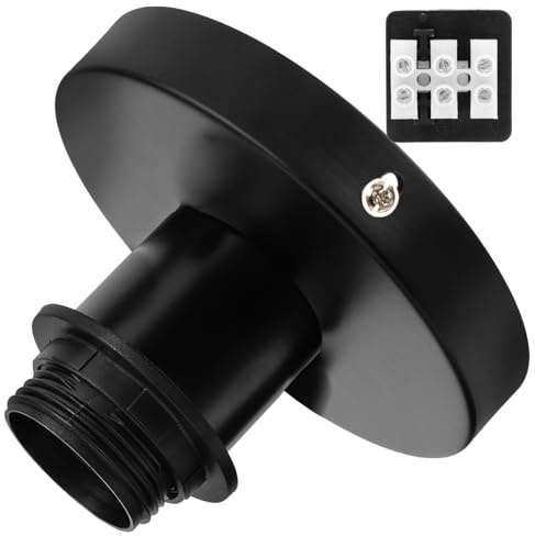 OSALADI Accesorios Para Portalámparas De Techo Casquillo Negro Tornillo Engrosado Portalámparas Para Diy Lámparas De Techo