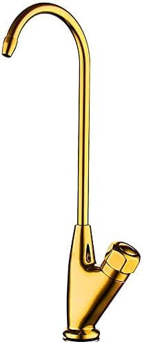 Trinkwasserfilter-Wasserhahn, Küchenspüle-Wasserhahn, Gold Gebürstet, 360-Grad-Drehung, Küchenspüle-Wasserhahn, Umkehrosmose, Passend Für Trinkwasserfiltersysteme