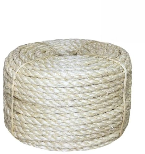ShGaxin Corda in Sisal 100% 8 mm 50 m,Corde,Fili e Catene,Cavi e funi,Corda Intrecciata,Cima per Ancoraggio e Ormeggio-155018