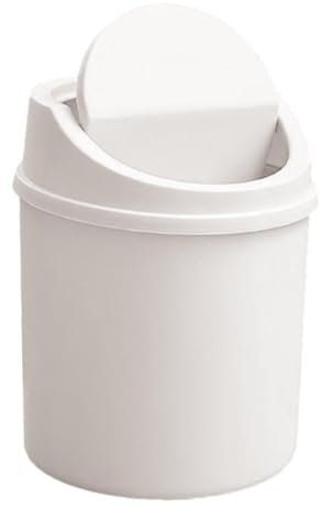 Generico Pattumiera Da Tavolo Con Coperchio, Cestino Per Scrivania, Contenitore Per Rifiuti Per Toeletta, Minis Cestini Per Scrivania, Pattumiera Salvaspazio Per Bagno, Camera Da Letto