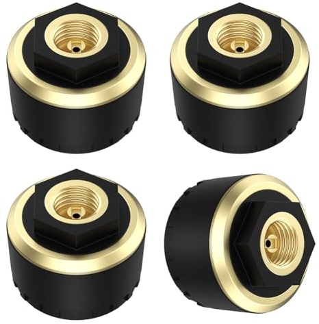 Boddceto Auto Reifendruckkontrollsystem TPMS Bluetooth 5.0 Handydisplay Kunststoff+Metall Reifendrucksensor für IOS und Android