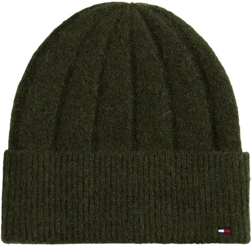 Tommy Hilfiger Damen Strickmütze Flag Fluffy Beanie