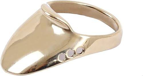 Archery Recurve Bow Finger Tab,Bogenschießen Zubehör,Verstellbarer Fingerschutz Schutzausrüstung,Reiterbogen Armbrust Zubehör, Bogenschießen Handschuh Für Bogen-Schießübungen,Daumenring 18mm