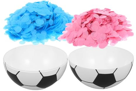 WEKAMOS 1ensemble Set De Football pour Gender Reveal avec Confettis Décoration De Fête De Shower Et Accessoires