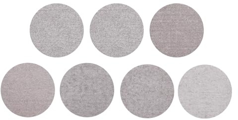 sourcing map 21Pcs 225mm Mesh Sanding Disc Dust Free Drywall Sandpaper | 60/80/100/120/150/180/240 Grit Aluminum Oxide Hook and Loop Sander Pads for Drywall Putty Floor