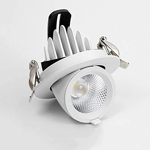 SANBDDLYY Faretto 5/7/10/12/15W 3000,4000,6000K Lampada da Incasso a soffitto Selezionabile Luce Diurna ad Angolo Regolabile for Cucina Corridoio Sala da Pranzo (Color : 12W, Size : Tricolor)(10w,4000