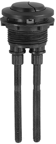 Repuesto de botón de descarga de inodoro negro, botón superior de descarga de inodoro de doble pulsación, para reparación de tanques de agua