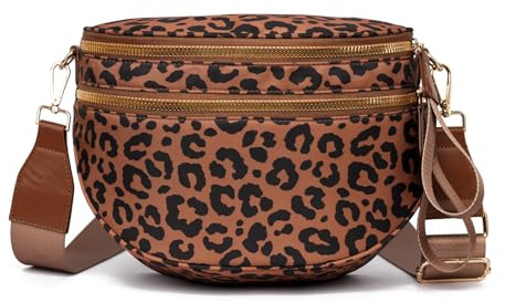 Myhozee Umhängetasche Damen Bauchtasche Damen Crossbody Bag Klein Handtasche Gürteltasche Brusttasche Hüfttasche mit Verstellbar Abnehmbar Breiter Gurt