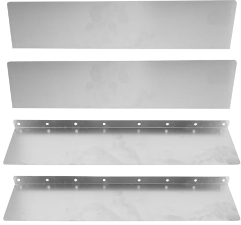 Alipis Deviatore di Pioggia per Tetto 4 Pezzi in Ferro Resistente Paraspruzzi per Grondaie Casa Kit Protezioni per Grondaia ad Angolo per Coperture Metalliche per Irrigazione Giardino