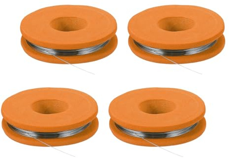 QUARKZMAN 4 Piezas Alambre Nicrom 28 AWG, 26 Pies Alambre De Resistencia Calefactora Cr20Ni80 Para Elemento Calefactor Reparación De Componentes Electrónicos, Color Naranja
