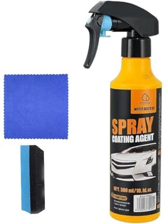 Agente di rivestimento spray, detergente per ceramica da 300 ml, spray idrofobico per vetro, formula protettiva robusta, design ad asciugatura rapida facile da applicare per veicoli Miglioramento