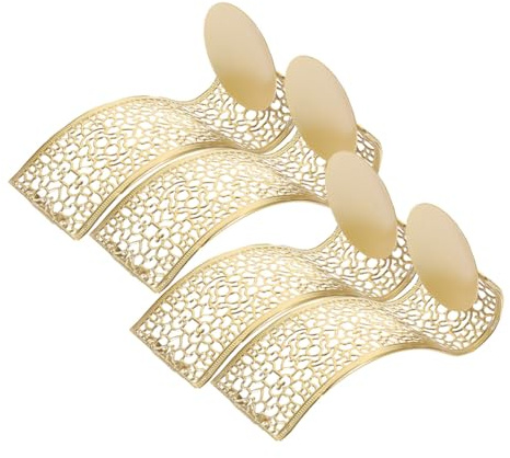 HOMOBABE Candelabros Colgantes de Pared de Hierro 4 Piezas Diseño Hueco para Decoración de Salón, Dormitorio y Comedor, Apliques de Pared para Velas, Soporte Decorativo Resistente