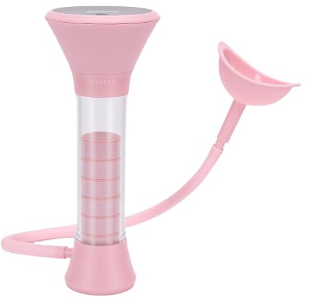 POENVFPO Entraîneur de Respiration Profonde, Haltère Respiratoire Réglable en PP pour Améliorer le Contrôle de la Respiration, Entraînement Musculaire Respiratoire (PINK)