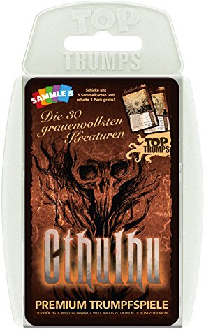 Winning Moves - TOP Trumps - Cthulhu - Monster-Kartenspiel - Alter 14+ - Deutsch