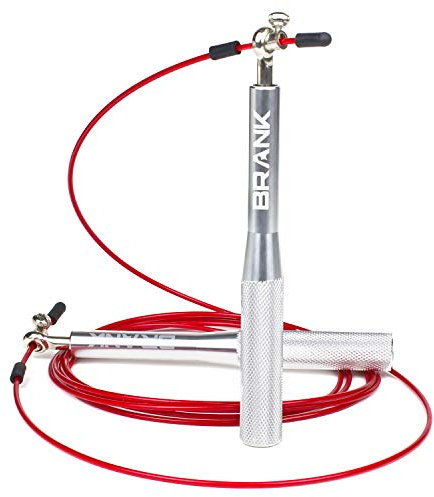 BRANK SPORTS - 3,5 Meter Springseil Für Erwachsene Fitness - Double-Under-Erfolge - Boxen Sport - Seilspringen - Speed Rope - Sprungseil Erwachsener - Inklusive Gratis Trainingsplan