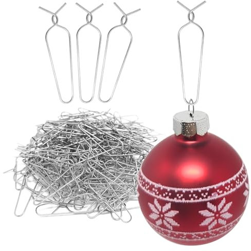 com-four® 150x Haken für Weihnachtsbaumschmuck - Aufhänger für Christbaumkugeln - Schnellaufhänger für Deko zu Weihnachten - Wiederverwendbare Metallhaken - Baumkugel-Anhänger