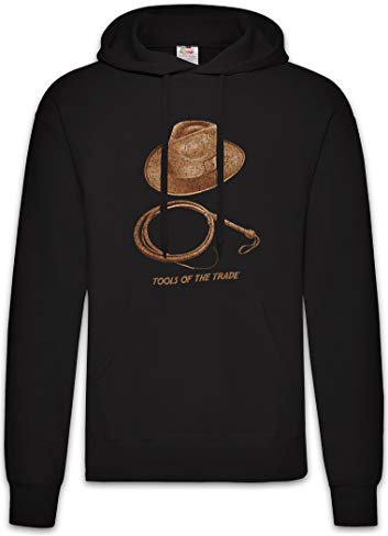 Urban Backwoods Tools of The Trade Hoodie Felpe con Cappucio Sweatshirt Nero Taglia L