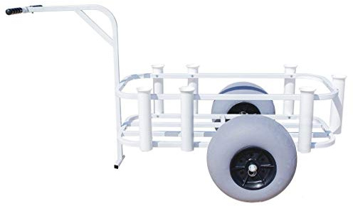 Sea Striker Balloon Tire Surf and Beach Cart - Outdoor Fishing Rolling Wheel Wagon