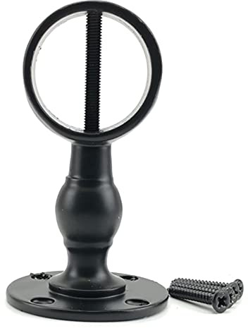 RopeServices UK Powder Coated Black Finished Decking Rope Standard Handrail Brackets to Fit Diameter 40mm Ropes, Garden Fixing