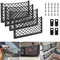 4 Stück Gepäcknetz 36 * 18CM Mit Haken Kofferraum Netztasche Wohnmobil Aufbewahrungsnetz Auto Car Trunk Storage Net Ablagenetz für Wohnwagen, LKW, Transporter Lieferwagen
