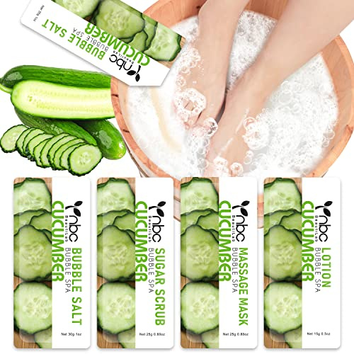 Pediküre Fußsalz für trockene Füße, Fuß-Spa-Kit zu Hause (Pedicure 4 in 1 Gurke)