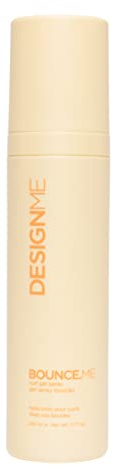 Design.Me BOUNCE.ME Curling Gel Spray | Frizz-Free Curl Defining Gel - Refresh Curls, Waves, Coils | Non-Crunchy, Non-Sticky Formula - Climate Control Styling, 7.77Oz