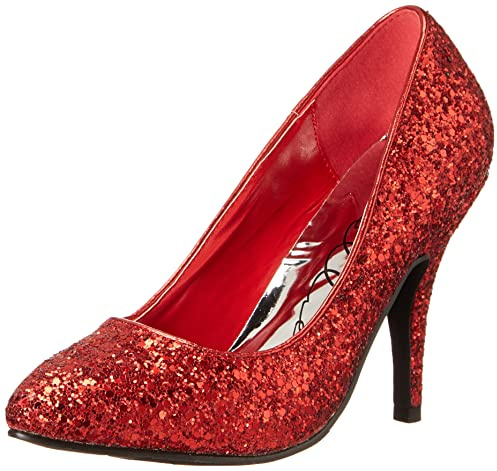 Ellie Shoes Dam 411-skimmer pump, röd, 7 UK, Röd, 40 EU